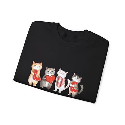 Love Cats Valentine Sweatshirt