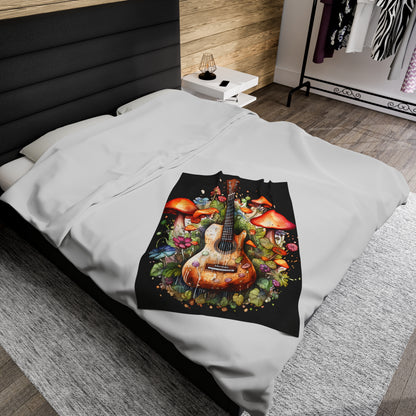 Guitar with Mushroom Blanket