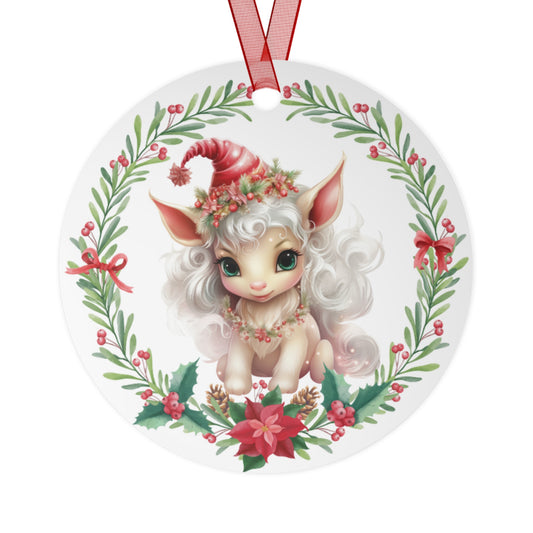 Christmas Unicorn 1 Ornament