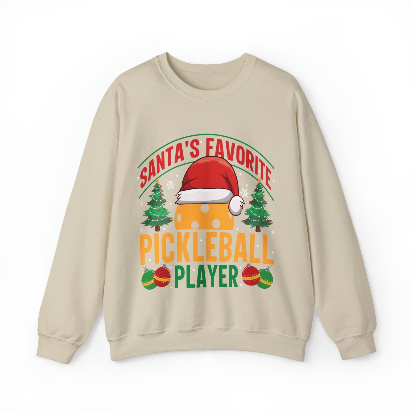 Santa's Favorite Pickleball Player Christmas Sweatshirt