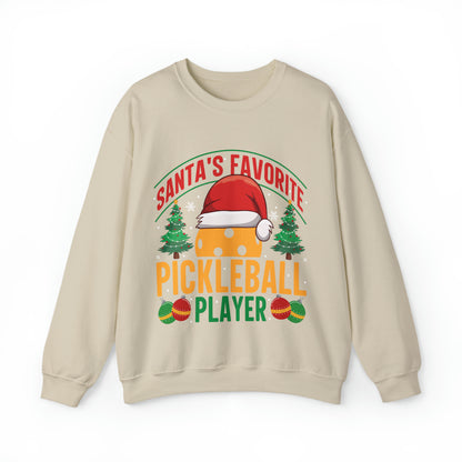 Santa's Favorite Pickleball Player Christmas Sweatshirt