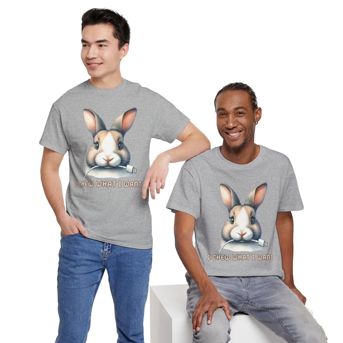 I Chew What I Want Rabbit Short Sleeve Tshirt