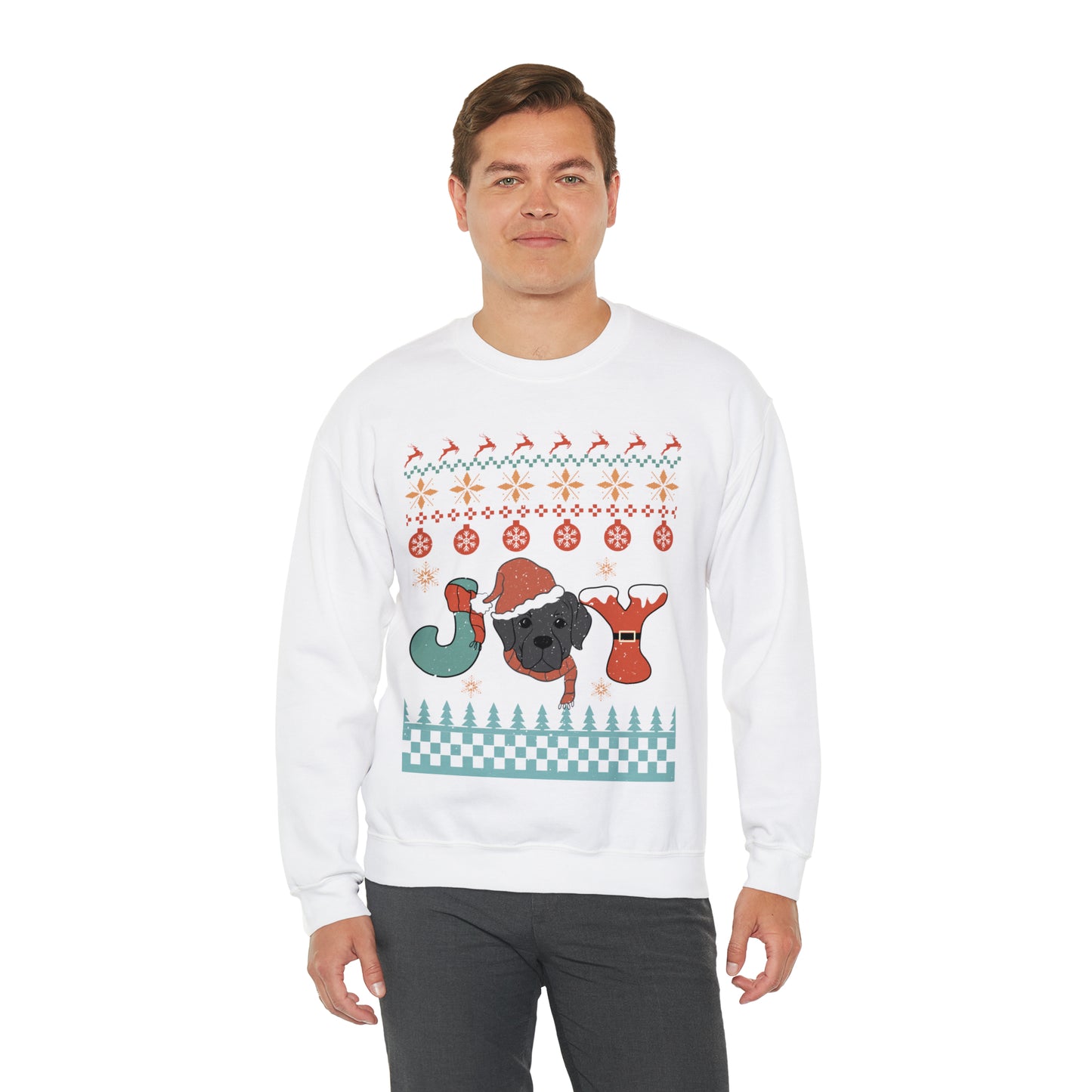 Joy Labrador Dog Christmas Ugly Sweater Sweatshirt