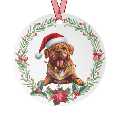 Dogue de Bordeaux Dog in Lights Ornament