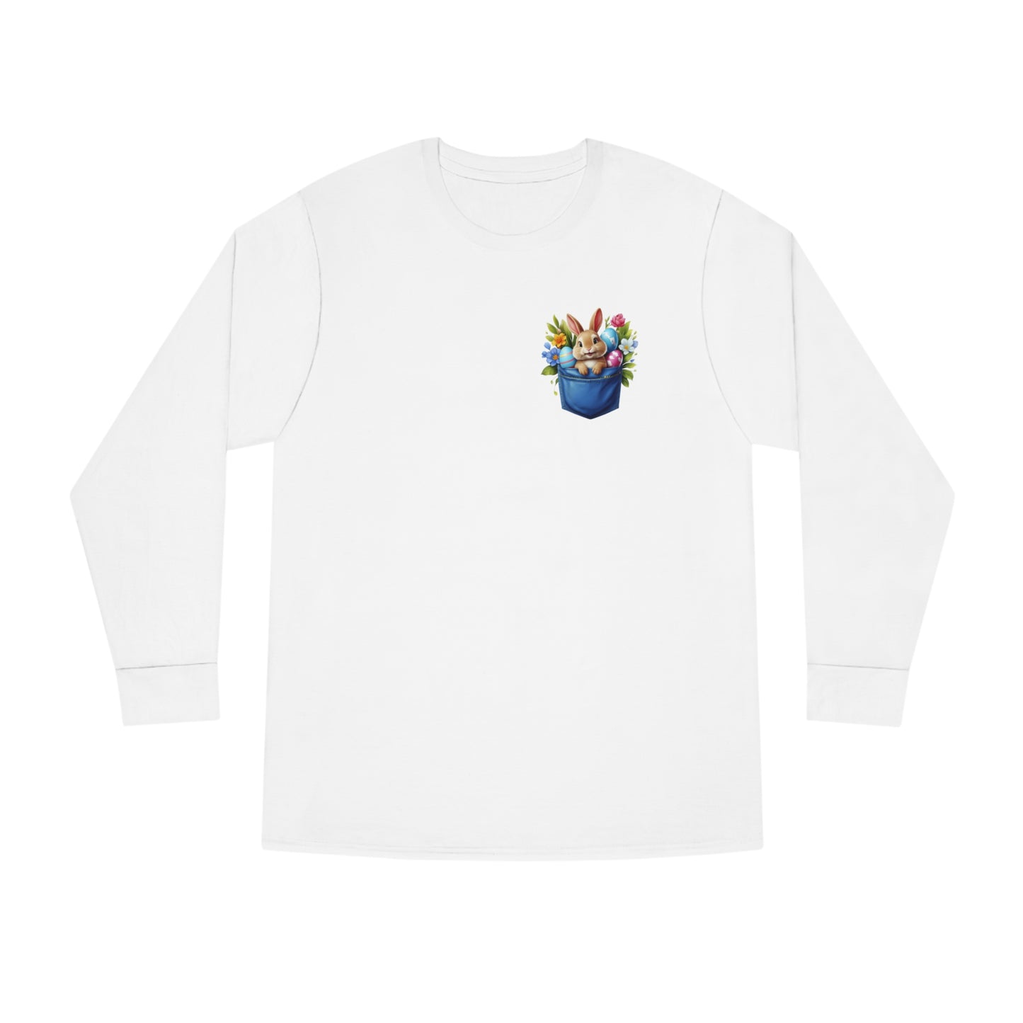 Easter Bunny Pocket Long Sleeve T-shirt