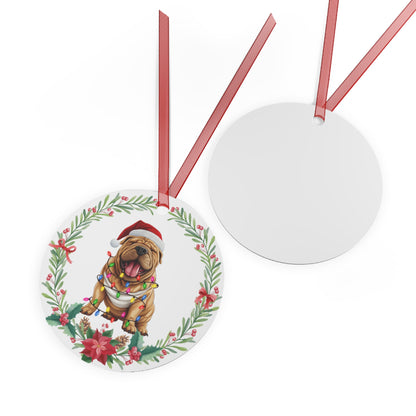 Shar-Pei Dog in Lights Ornament