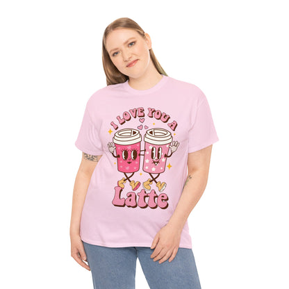 I Love You a Latte Valentine Short Sleeve Tee