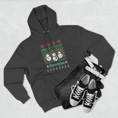 Chillin' With My Snowmies Snowmen Ugly Sweater Pullover Hoodie