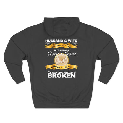 Husband & Wife Not Always Eye to Eye But Always Heart to Heart Pullover Hoodie