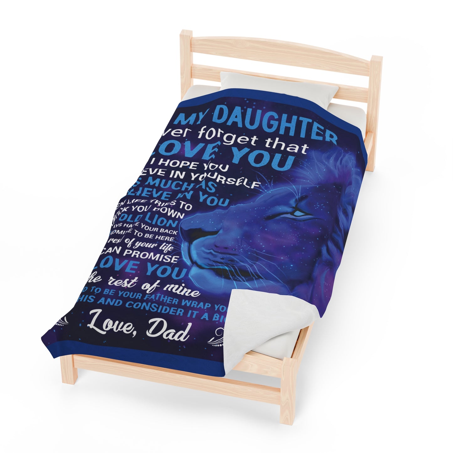 To My Daughter Never Forget Love Dad Blanket