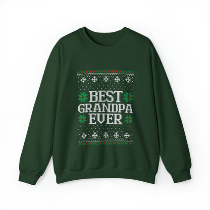 Best Grandpa Ever Christmas Ugly Sweater Sweatshirt