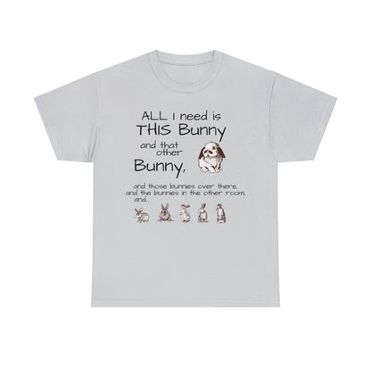 All The Bunnies Rabbit lover Unisex Heavy Cotton Tee