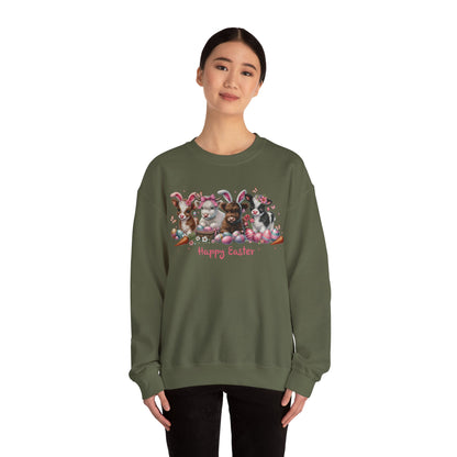 Easter Highland Cows with Bunny Ears Sweatshirt