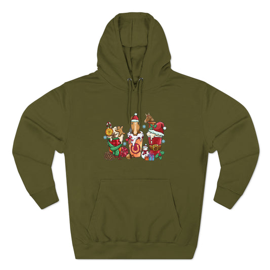 Horse Christmas Latte Pullover Hoodie