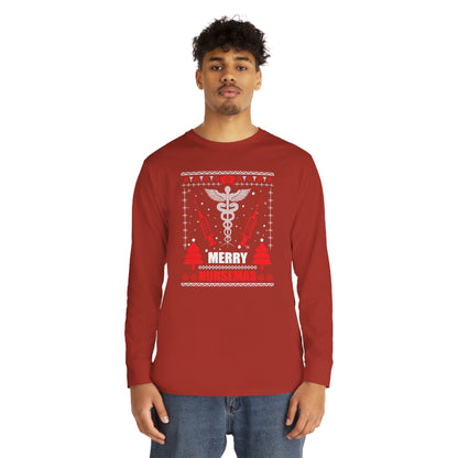 Merry Nursemas Ugly Christmas Sweater Long Sleeve T-shirt