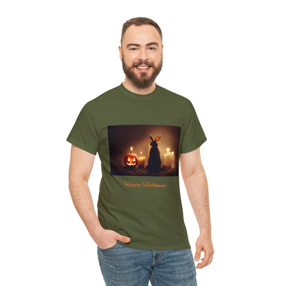 Hoppy Halloween Shirt Rabbit lover cotton Tee Tshirt