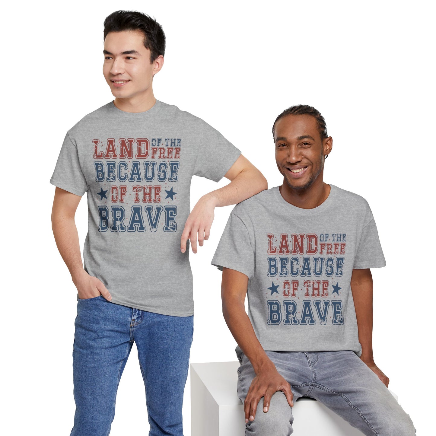 Land of the Free Because of the Brave Short Sleeve Tshirt