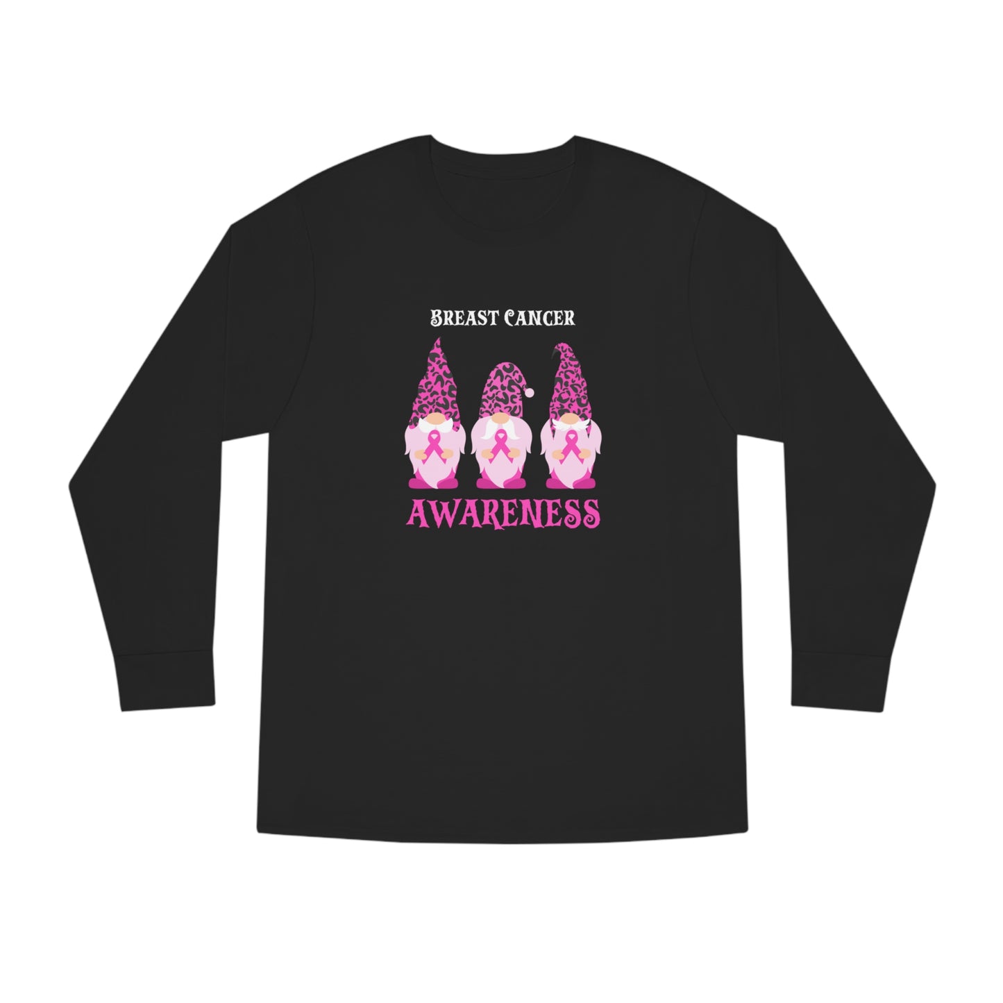 Breast Cancer Awareness Gnomes Long Sleeve Tee