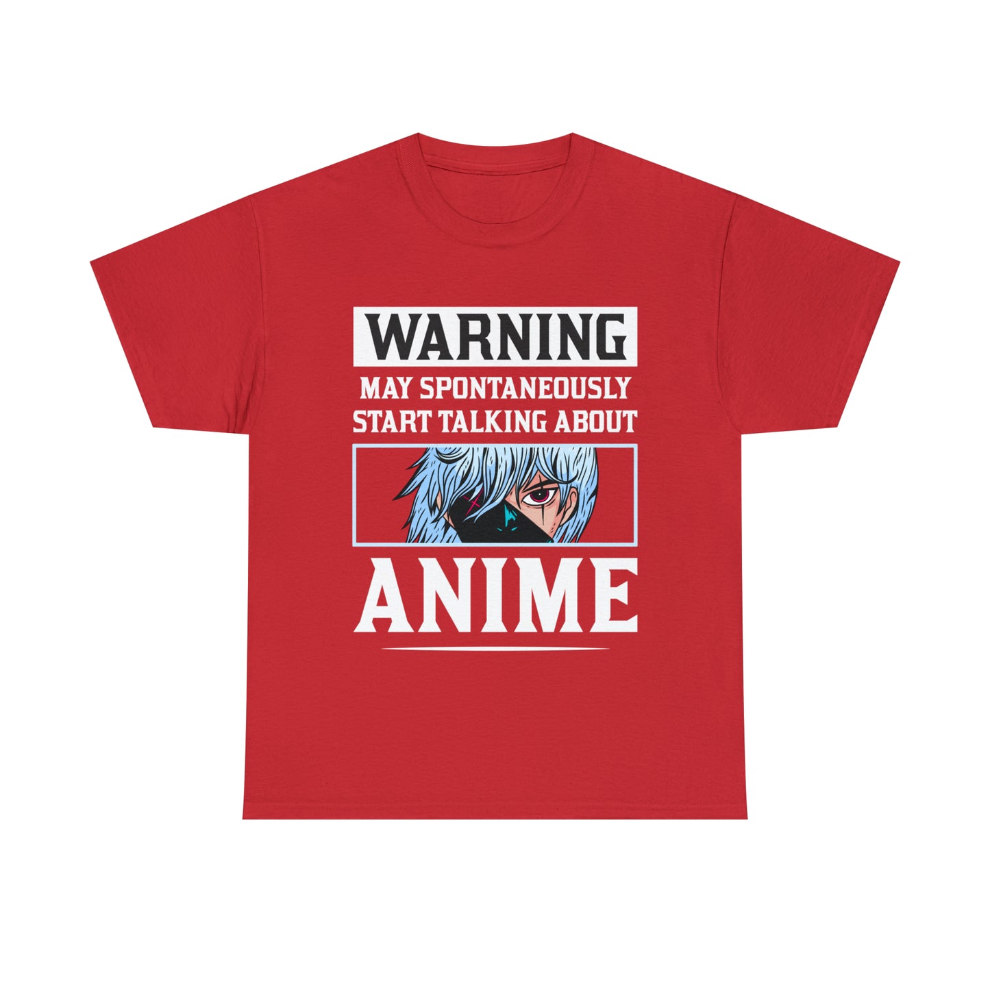 Warning May Spontaneously Start Talking About Anime Short Sleeve Tee