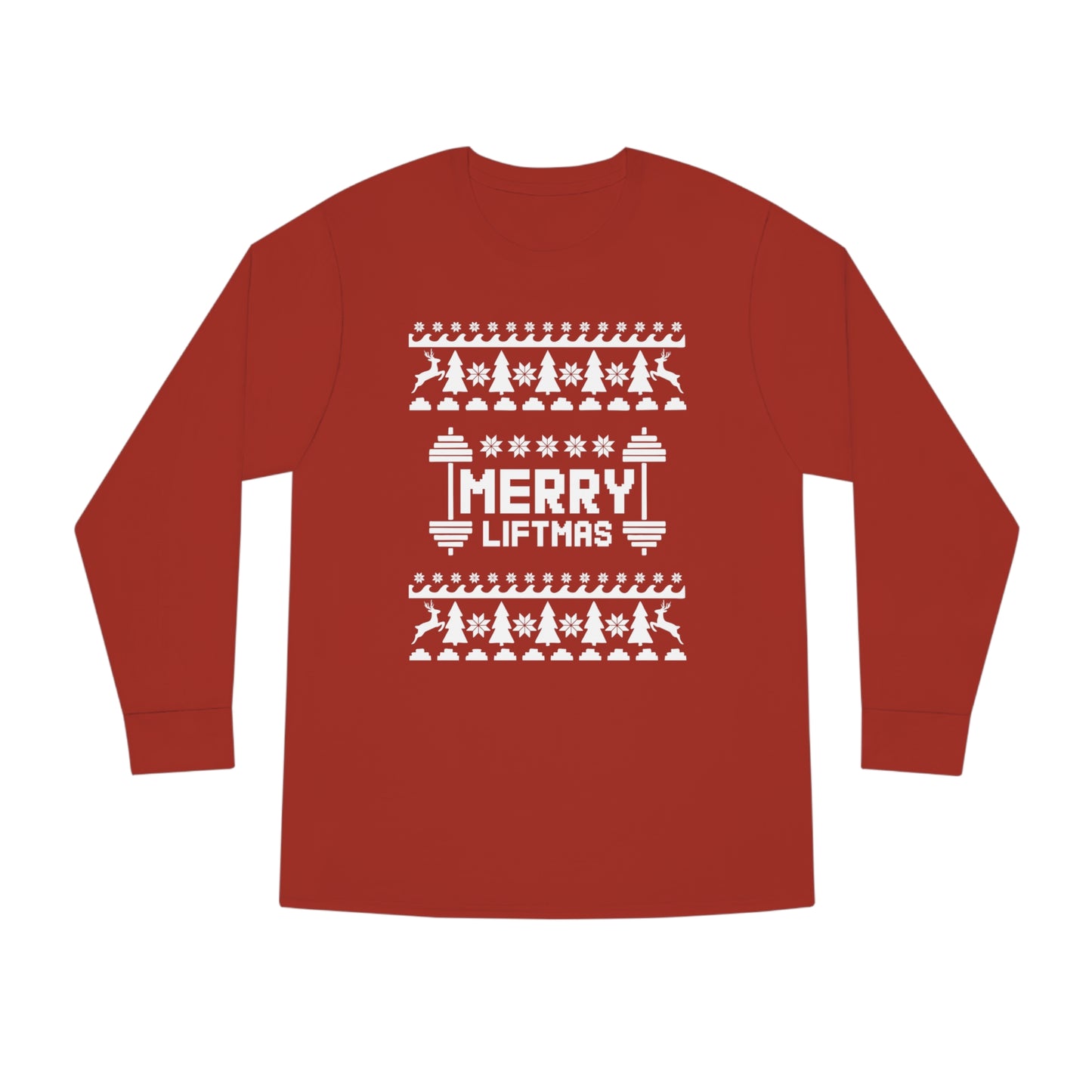 Merry Liftmas Christmas Ugly Sweater Long Sleeve Tee
