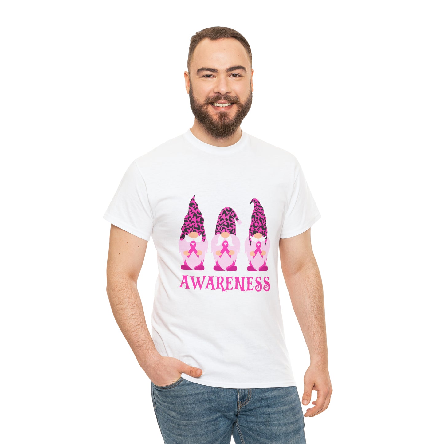 Breast Cancer Awareness Gnomes Short Sleeve Tee