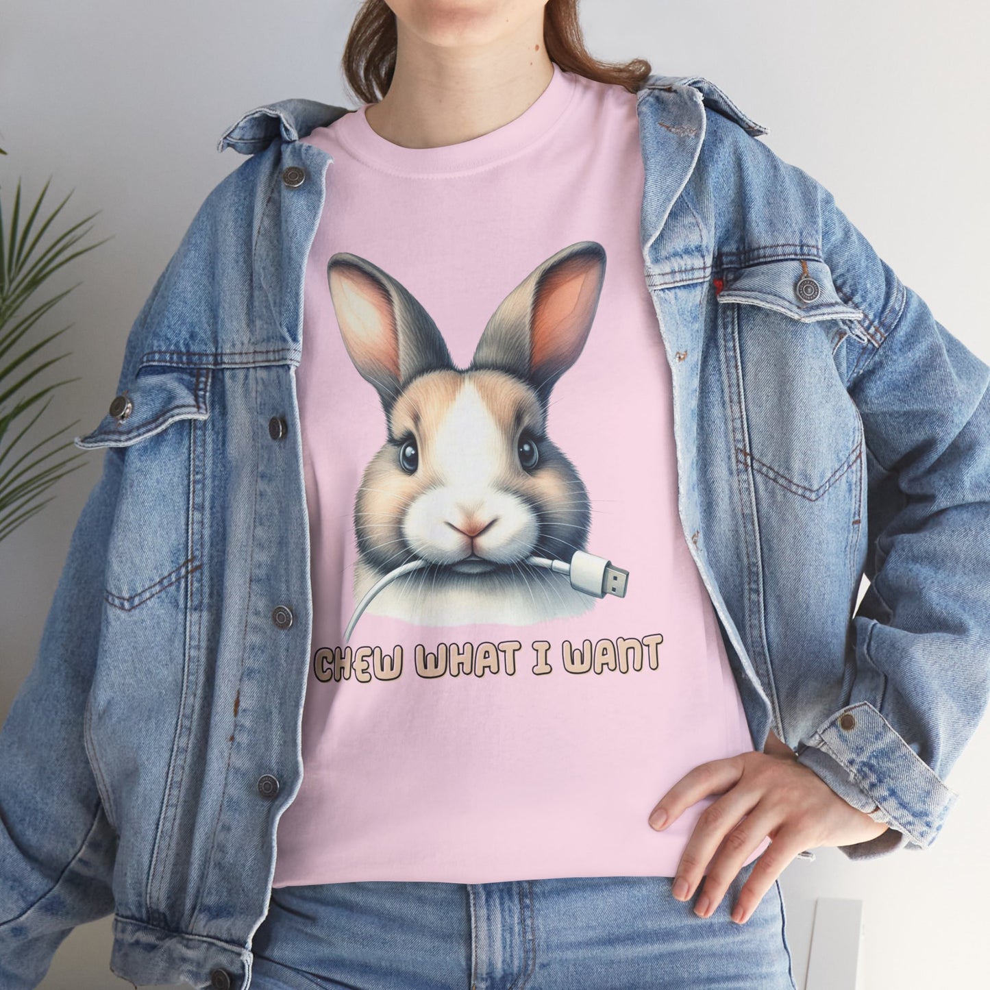 I Chew What I Want Rabbit Short Sleeve Tshirt