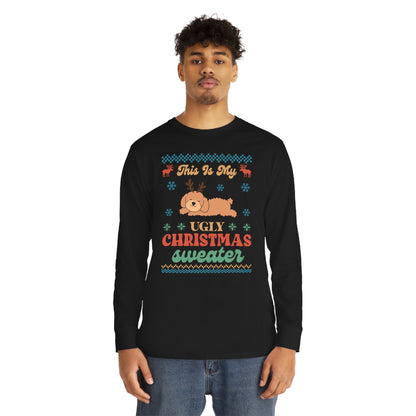 Poodle Doodle This is My Ugly Christmas Sweater Long Sleeve Tee