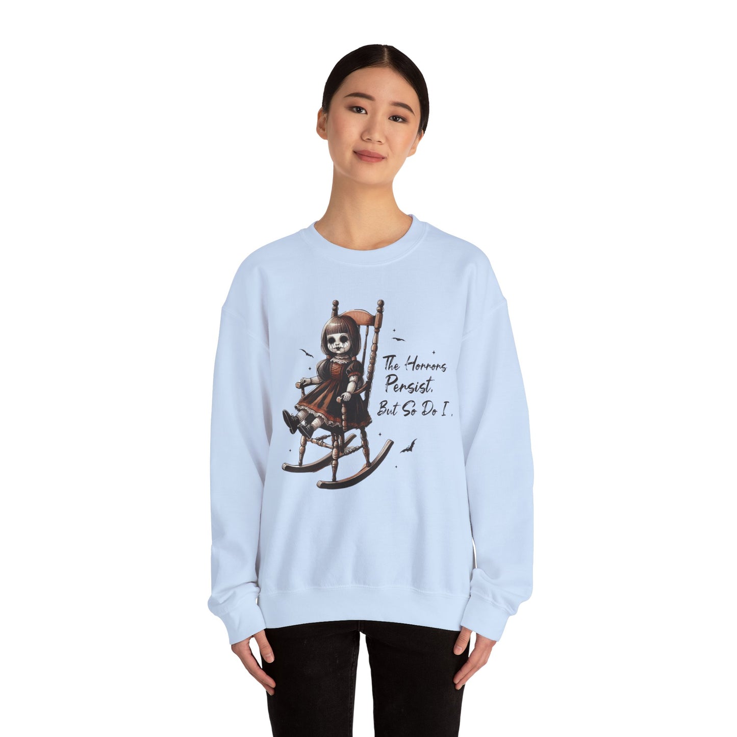 Horrors Persist But So Do I Annabelle Doll Sweatshirt