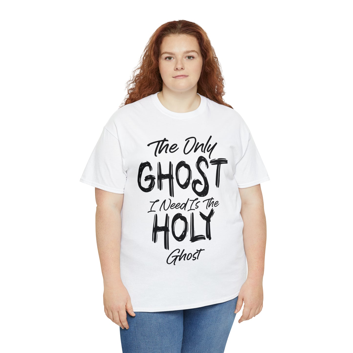 The Only Ghost I Need Is The Holy Ghost Christian Halloween Short Sleeve Tee