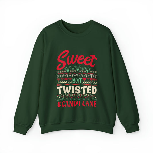 Sweet But Twisted #Candy Cane Christmas Ugly Sweater Sweatshirt