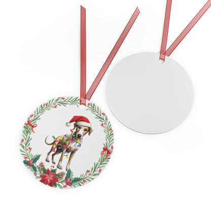 Whippet Dog in Lights Ornament