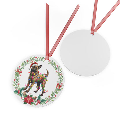 Belgian Malinois Dog in Lights Ornament