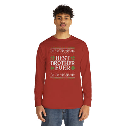 Best Brother Ever Christmas Ugly Sweater Long Sleeve T-shirt