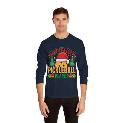 Santa's Favorite Pickleball Player Long Sleeve T-Shirt