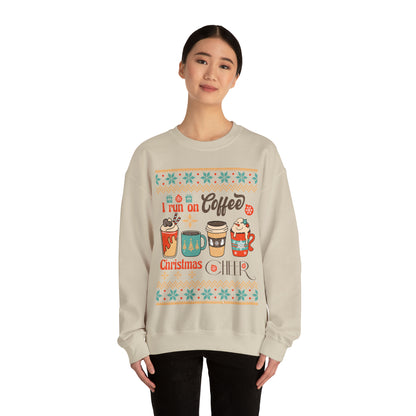 I Run On Coffee And Christmas Cheer Ugly Sweater Sweatshirt