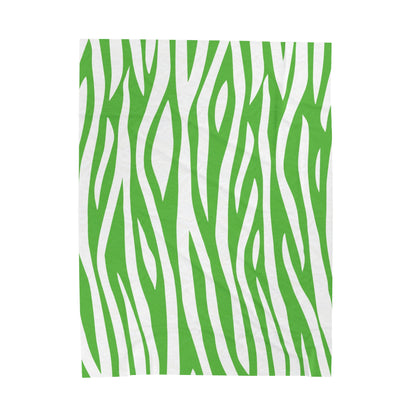 Green Zebra Pattern Blanket