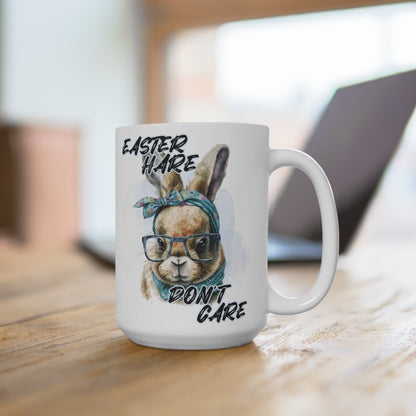 Easter Hare Don't Care Bunny Mug 15oz