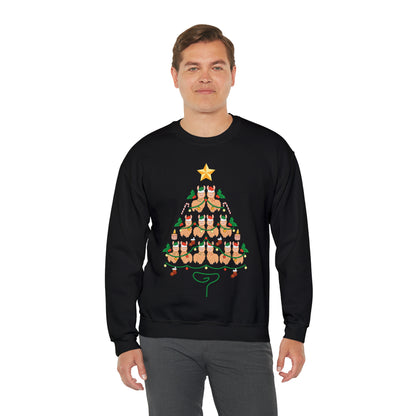 Llama Christmas Tree Christmas Sweatshirt