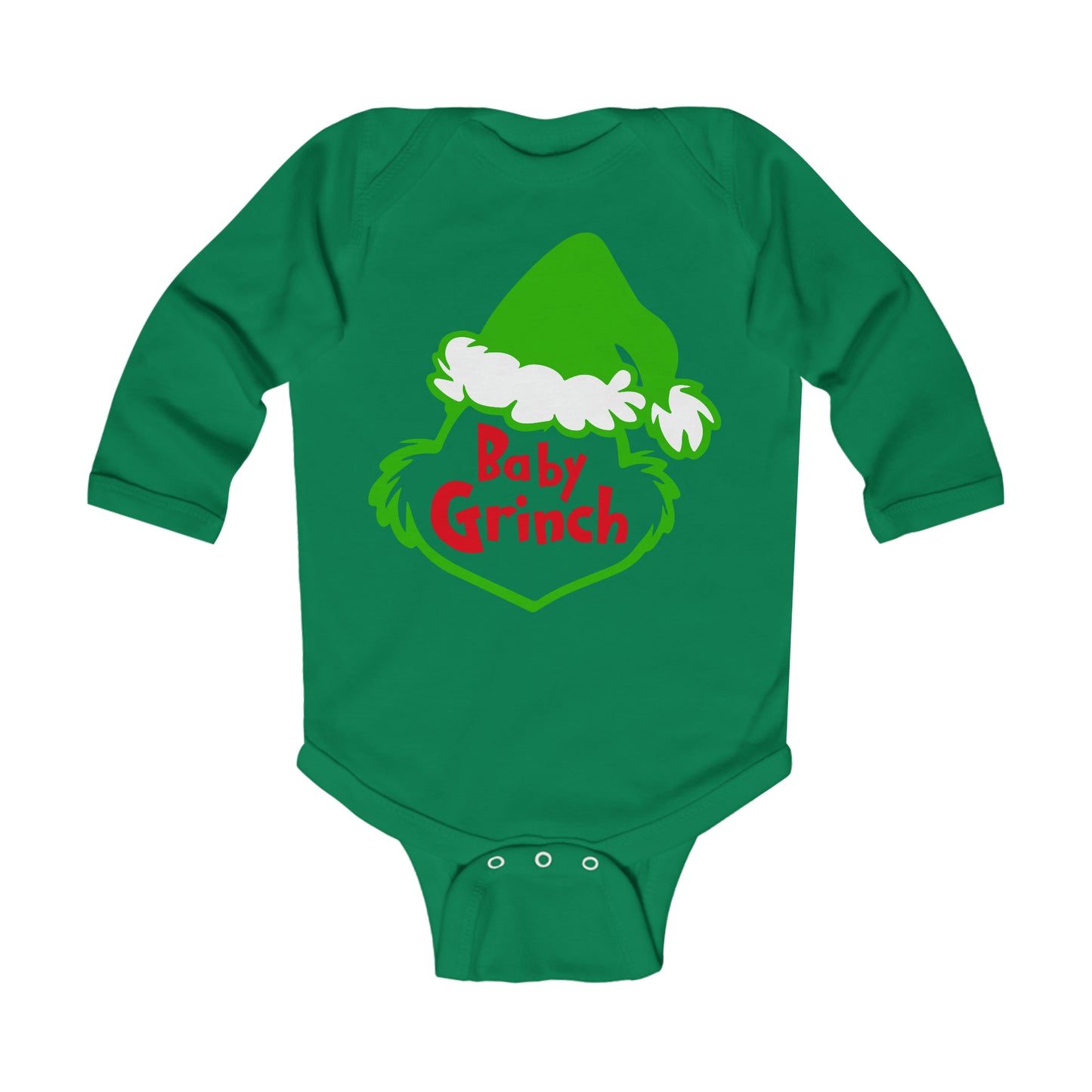 Baby Grinch Christmas Infant Long Sleeve Bodysuit