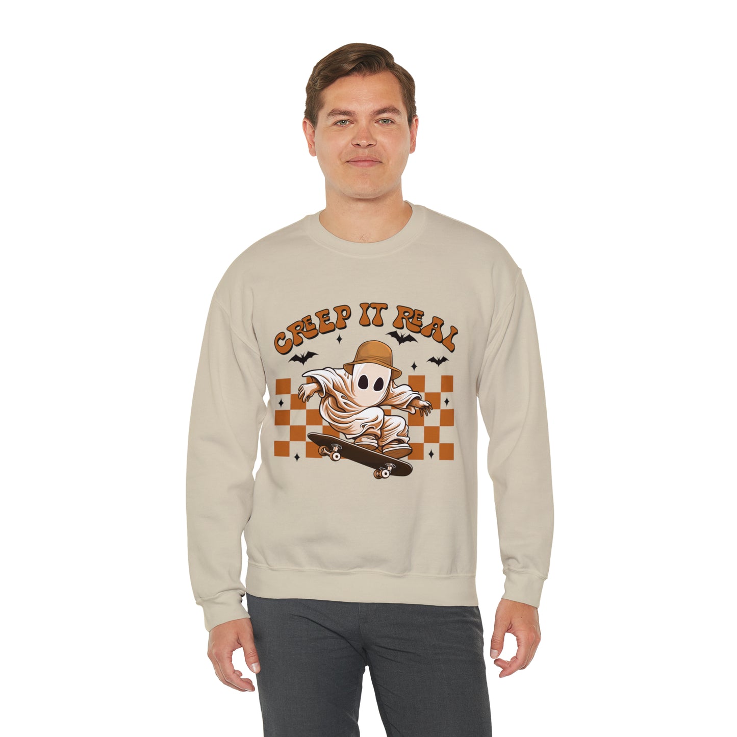 Creep It Real Ghost Halloween Sweatshirt