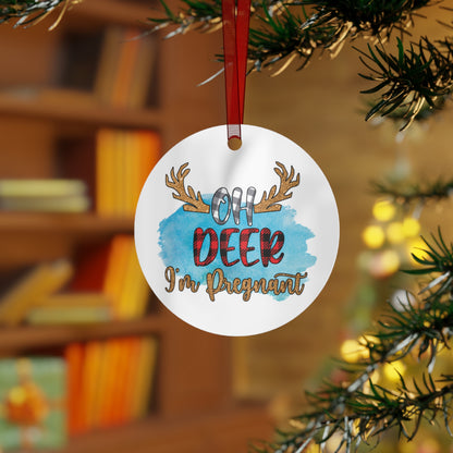 Oh Deer I'm Pregnant Pregnancy Ornament