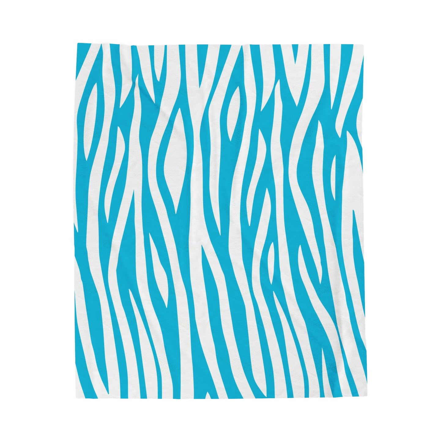 Blue Zebra Pattern Blanket