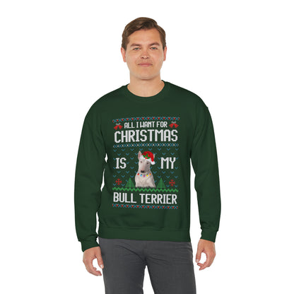 All I Want For Christmas is My Bull Terrier Dog Ugly Sweater Sweatshirt