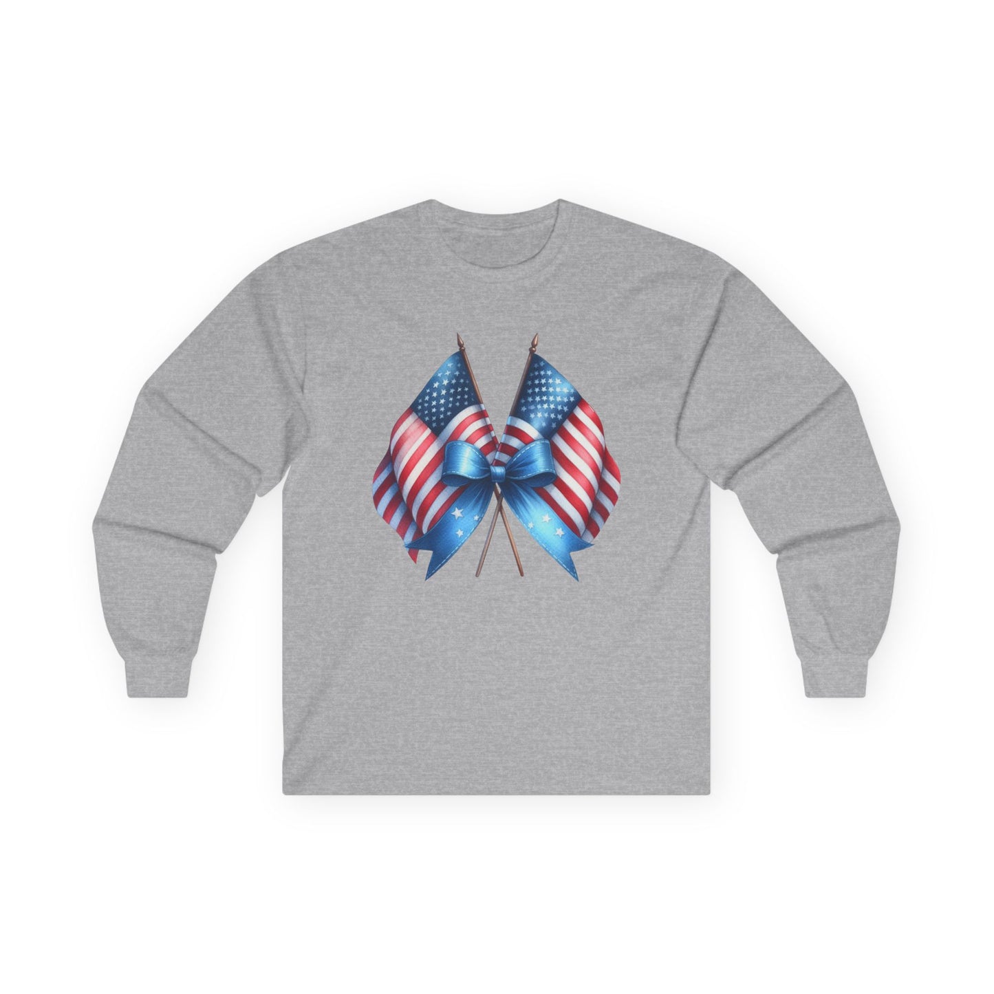 Coquette American Flags Long Sleeve T-Shirt