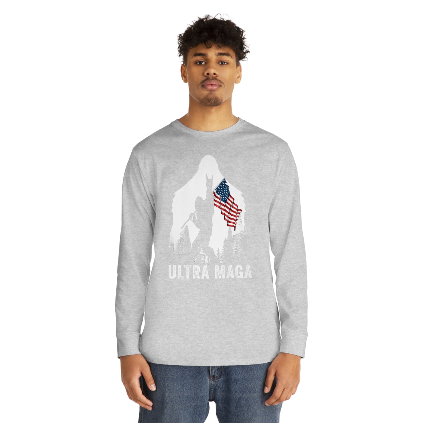 Bigfoot Ultra MAGA Make America Great Again Trump Long Sleeve T-shirt