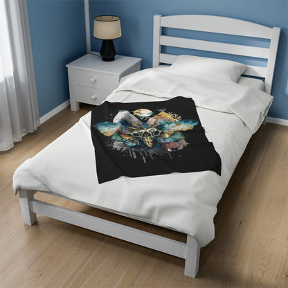 Watercolor Gothic Butterfly Blanket
