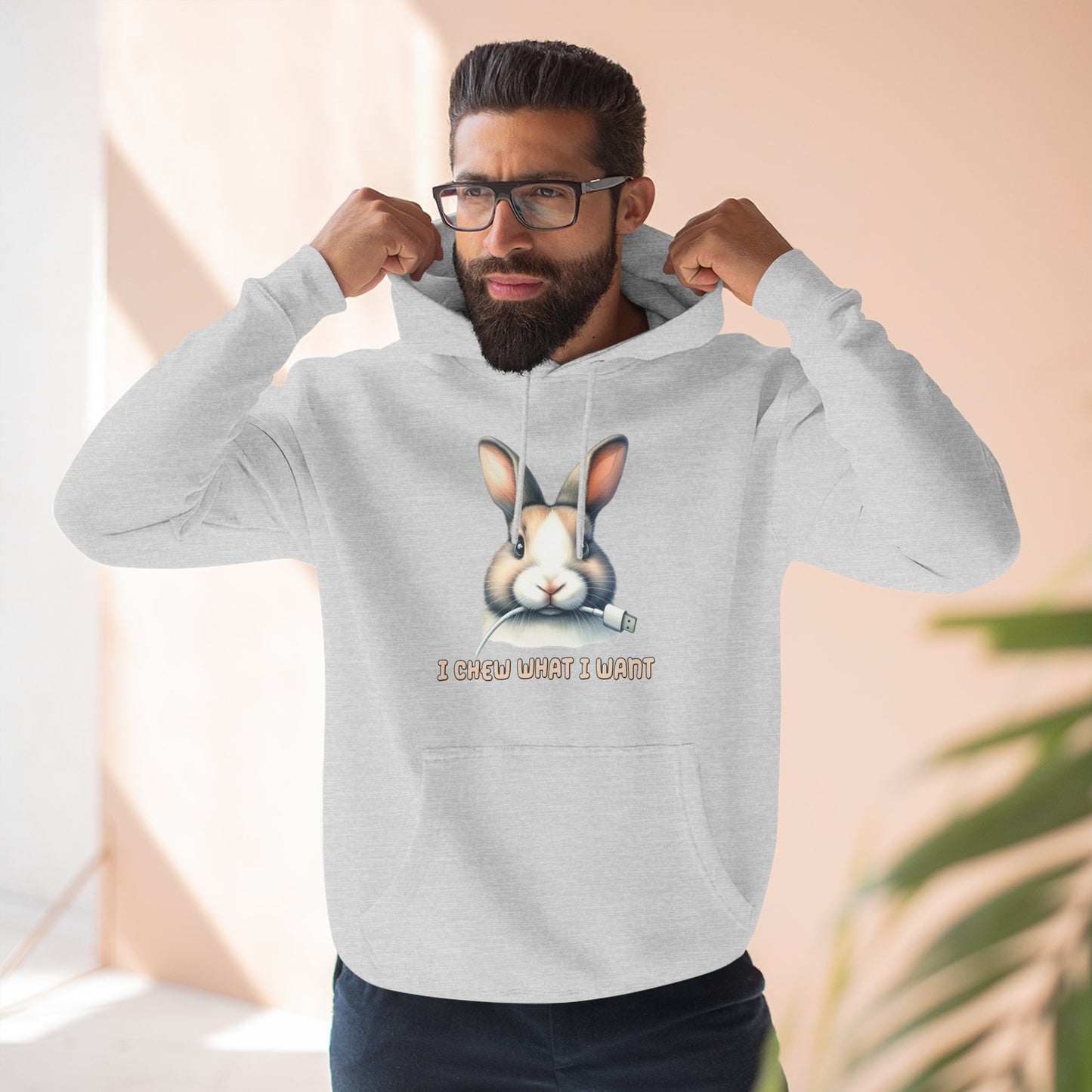 I Chew What I Want Rabbit Pullover Hoodie