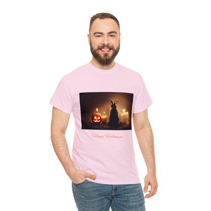 Hoppy Halloween Shirt Rabbit lover cotton Tee Tshirt