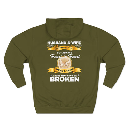 Husband & Wife Not Always Eye to Eye But Always Heart to Heart Pullover Hoodie