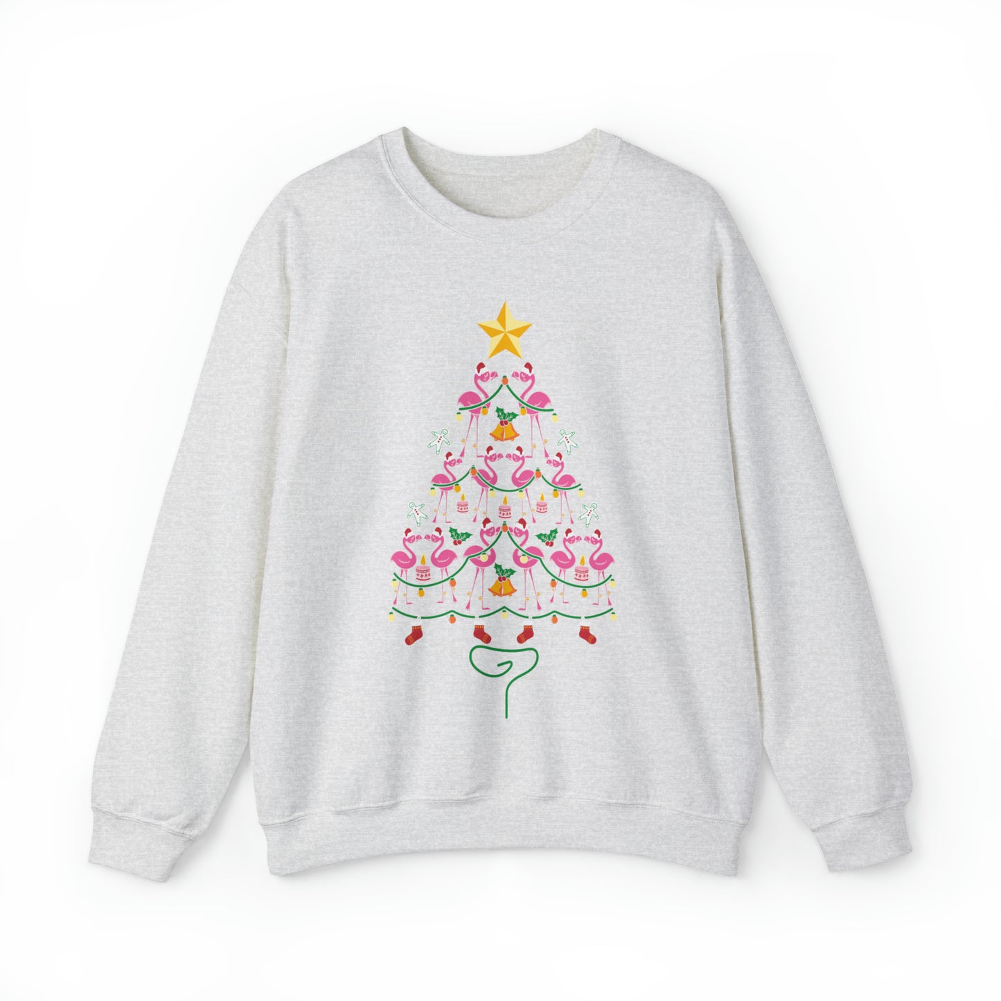 Flamingo Christmas Tree Christmas Sweatshirt